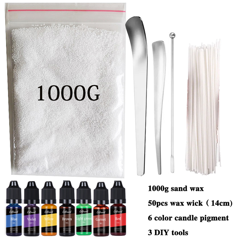 Candle Making Instructions - 可燃性砂手作りキャンドルワックス DIY 材料キット顔料ワックス芯ツール砂ワックスセット DIY 作成用品家の装飾用