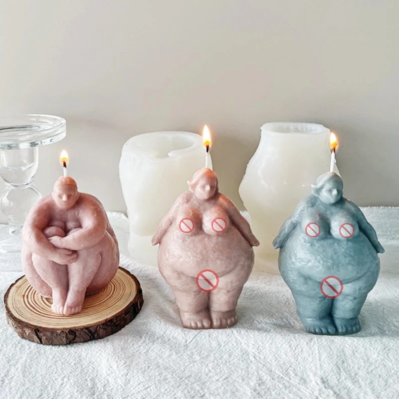 Candle Making Fat - 女性のための抽象的な圧力キャンドル,大きな石鹸,エポキシ,手作りギフト,家の装飾