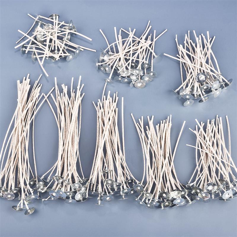 Candle Making Experience - キャンドル作り用のスモークコットンワックスライン,エンボス加工されたキャンドル,傷んだワックスエレンツ,30個