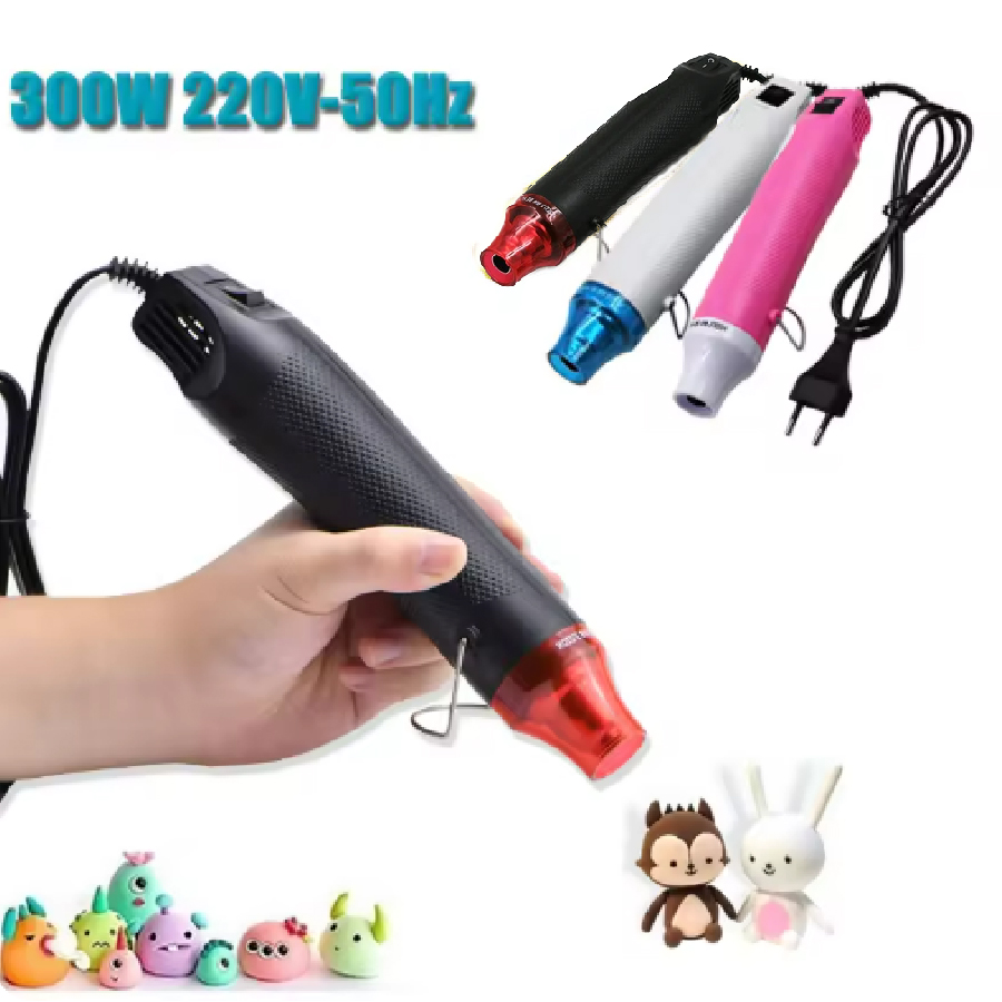 Heat Gun Embossing - ホットエアガン 300 ワット 220V 軽量ハンドホールド電熱空気収縮 DIY