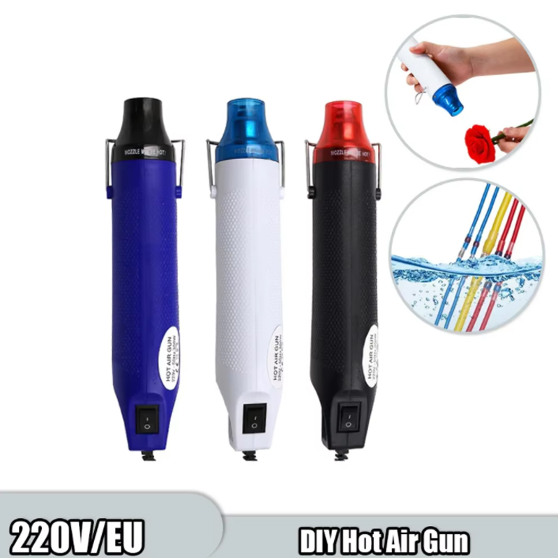 Heat Gun Embossing - 収縮チューブ用電気ヒートガン,溶接温度,ヘアドライヤー,自動車包装,日曜大工プロセス2