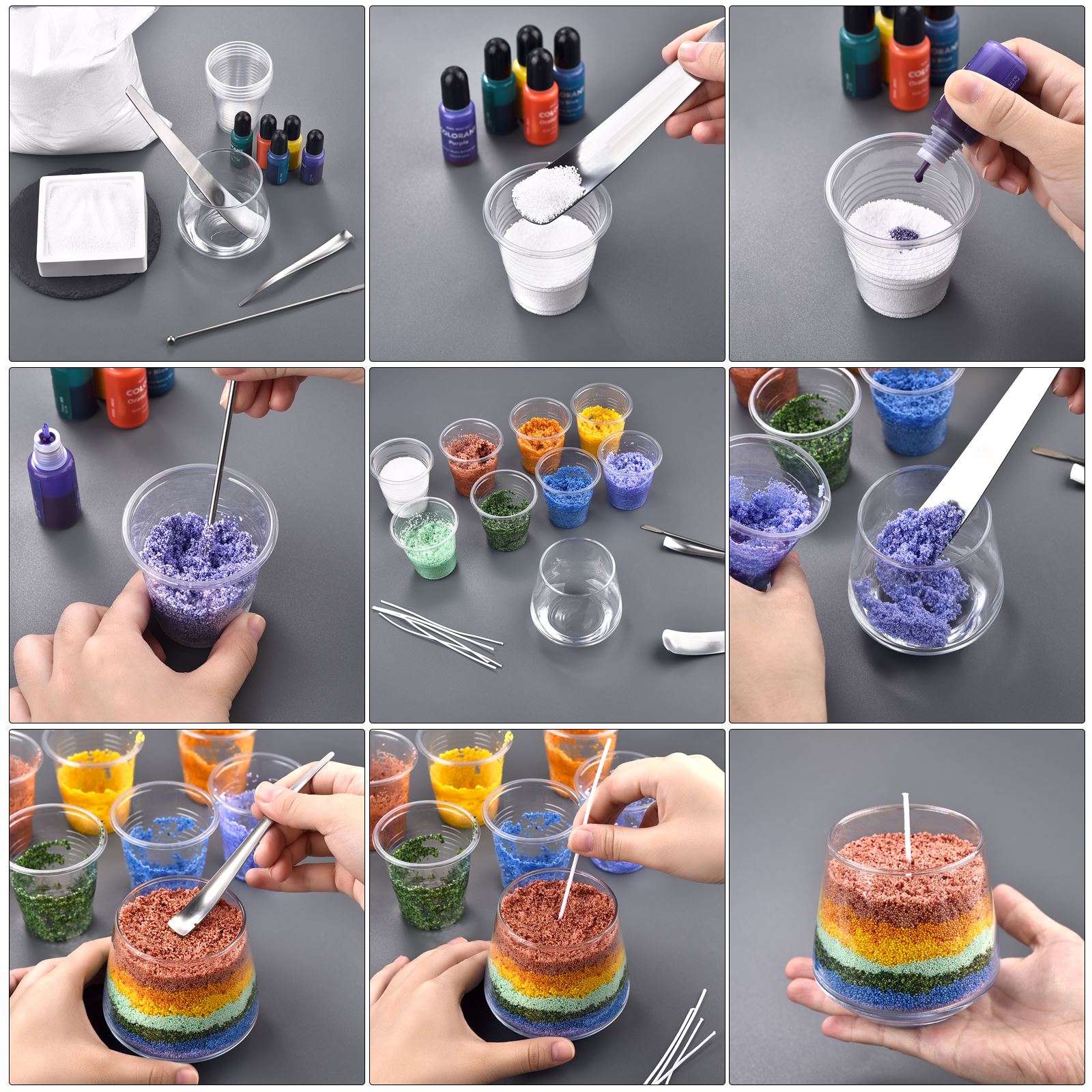 可燃性砂手作りキャンドルワックス DIY 材料キット顔料ワッ - Candle Making Instructions のレビューと価格