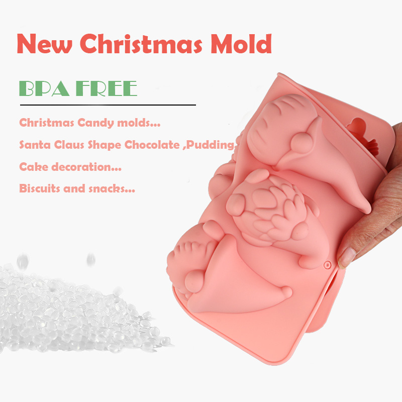 6つの空洞を持つクリスマスノームケーキチョコレートシリコン製 - Candle Making Experience のレビューと価格