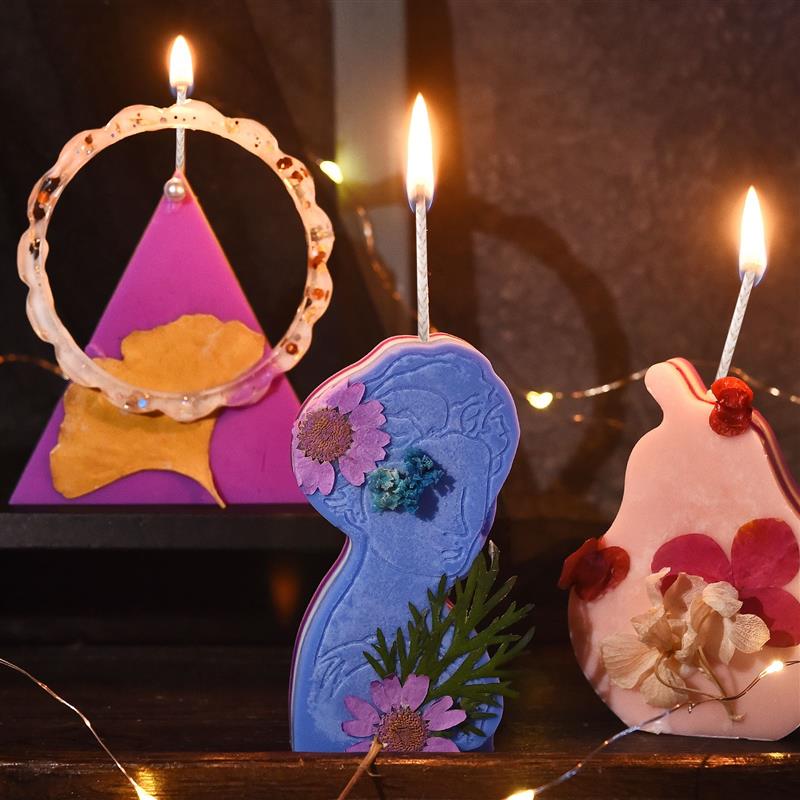 キャンドル作り用のスモークコットンワックスライン,エンボス加 - Candle Making Experience のレビューと価格
