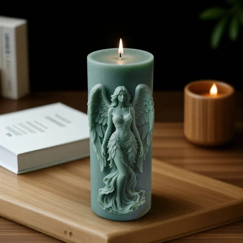 翼女神香りのシリコーンキャンドルモールド DIY 祈り天使の - Candle Making Experience のレビューと価格
