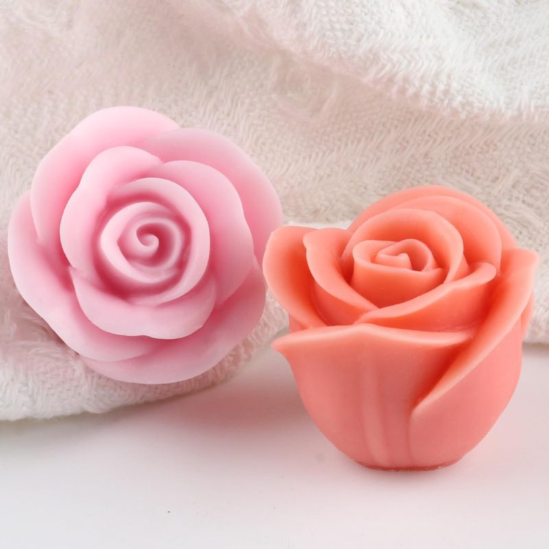 2Only3DRoseシリコンモールド、キャンドル作り、石鹸 - Candle Making Process のレビューと価格