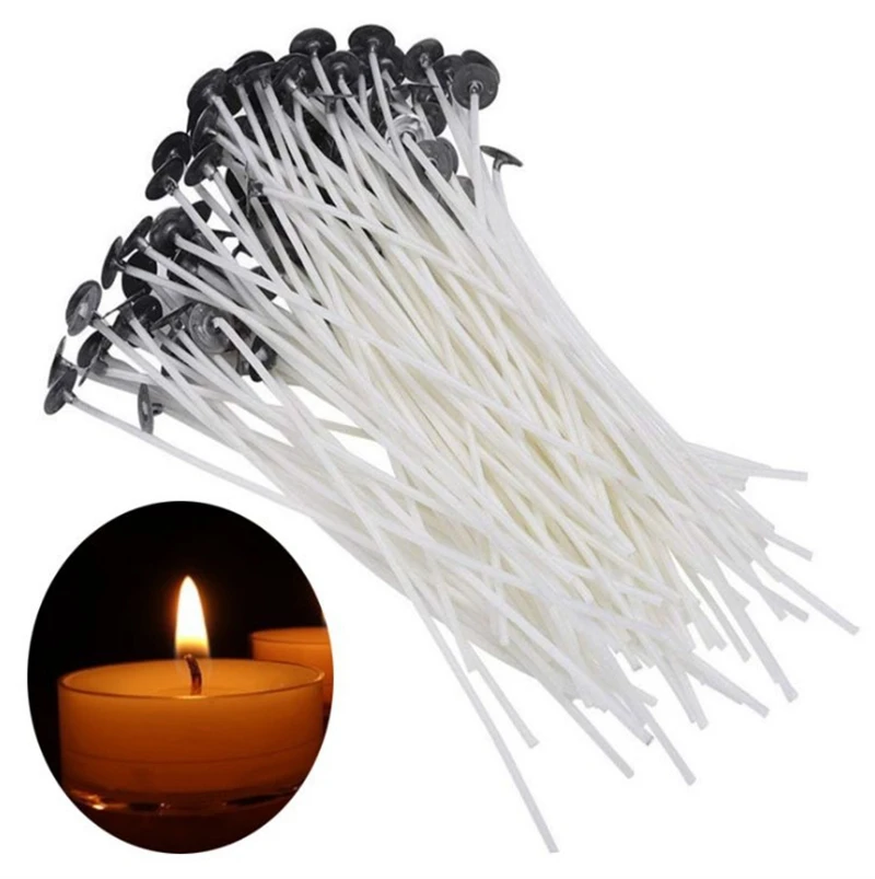 100 ピース/セットキャンドル芯無煙ワックス純粋な綿コア  - Candle Making Instructions のレビューと価格