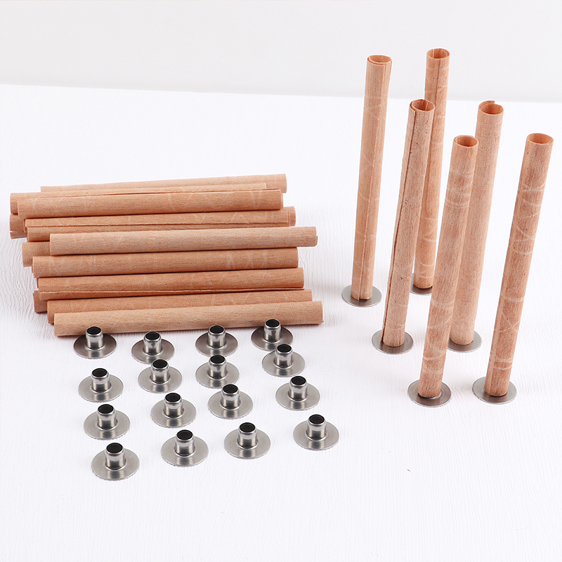 10ピース/セット木製キャンドル芯ラウンド円筒鉄スタンド手作 - Candle Making Instructions のレビューと価格