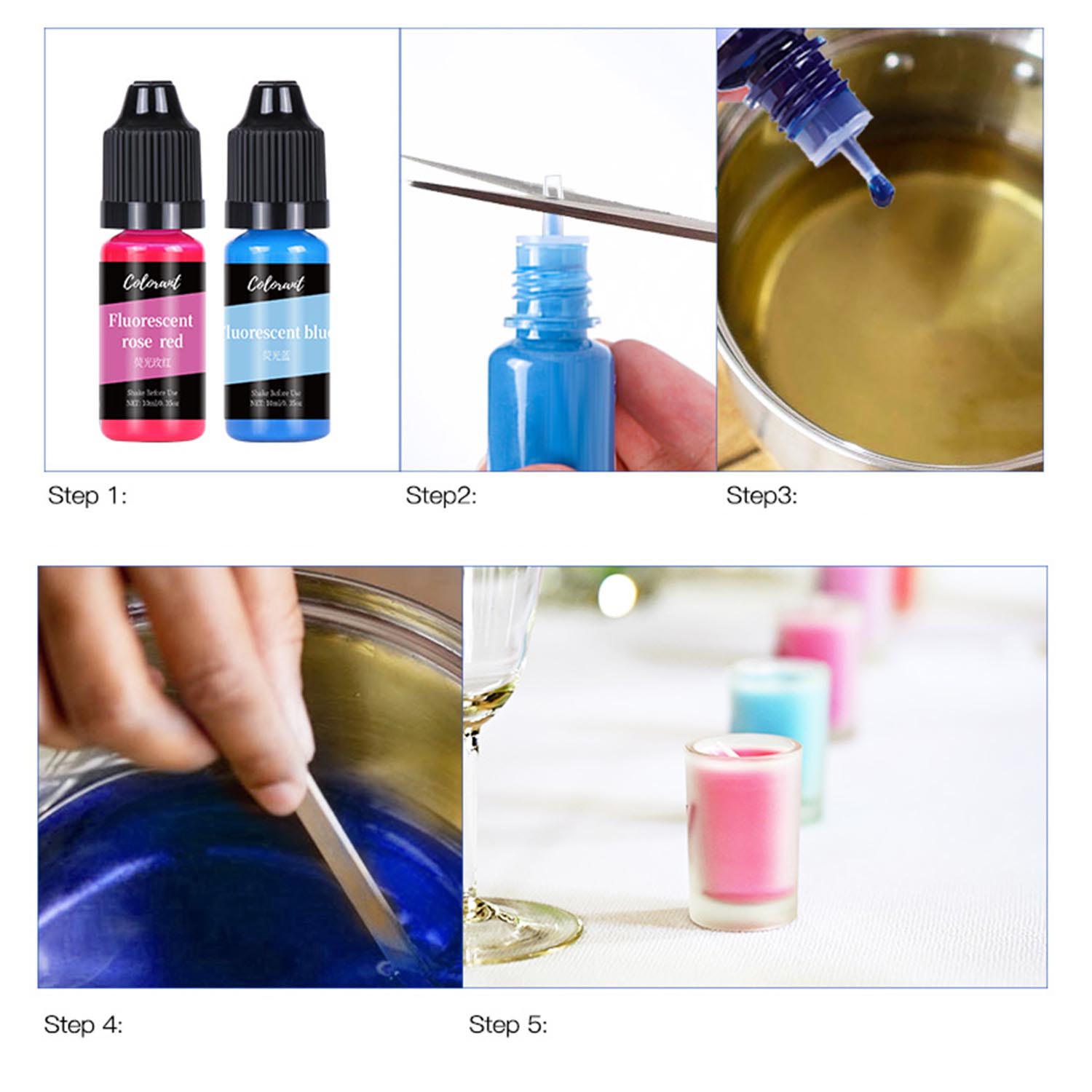 キャンドル染料キット液体着色剤顔料セット DIY キャンドル - Candle Making Instructions のレビューと価格