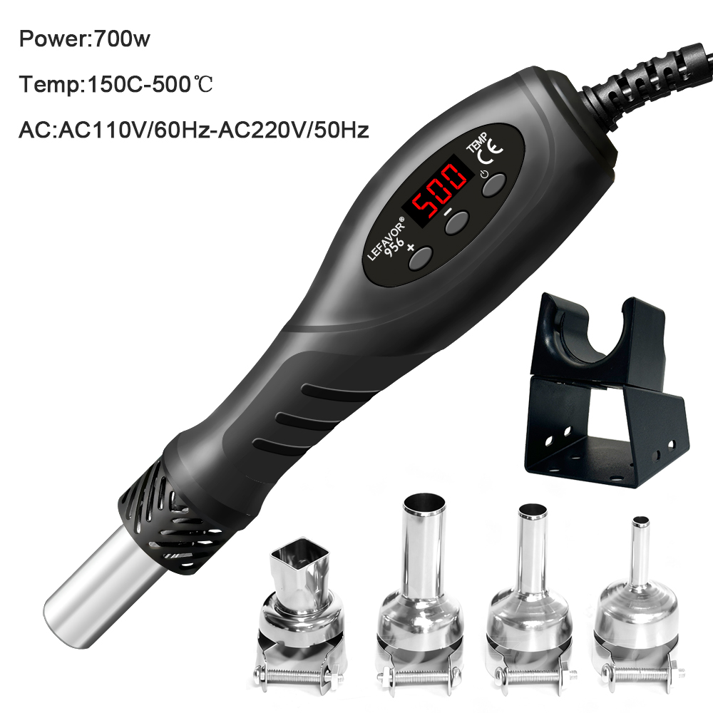 700Wマイクロ熱風ガン 温度調整可能 C/F はんだ付けリ - Heat Gun Embossing のレビューと価格