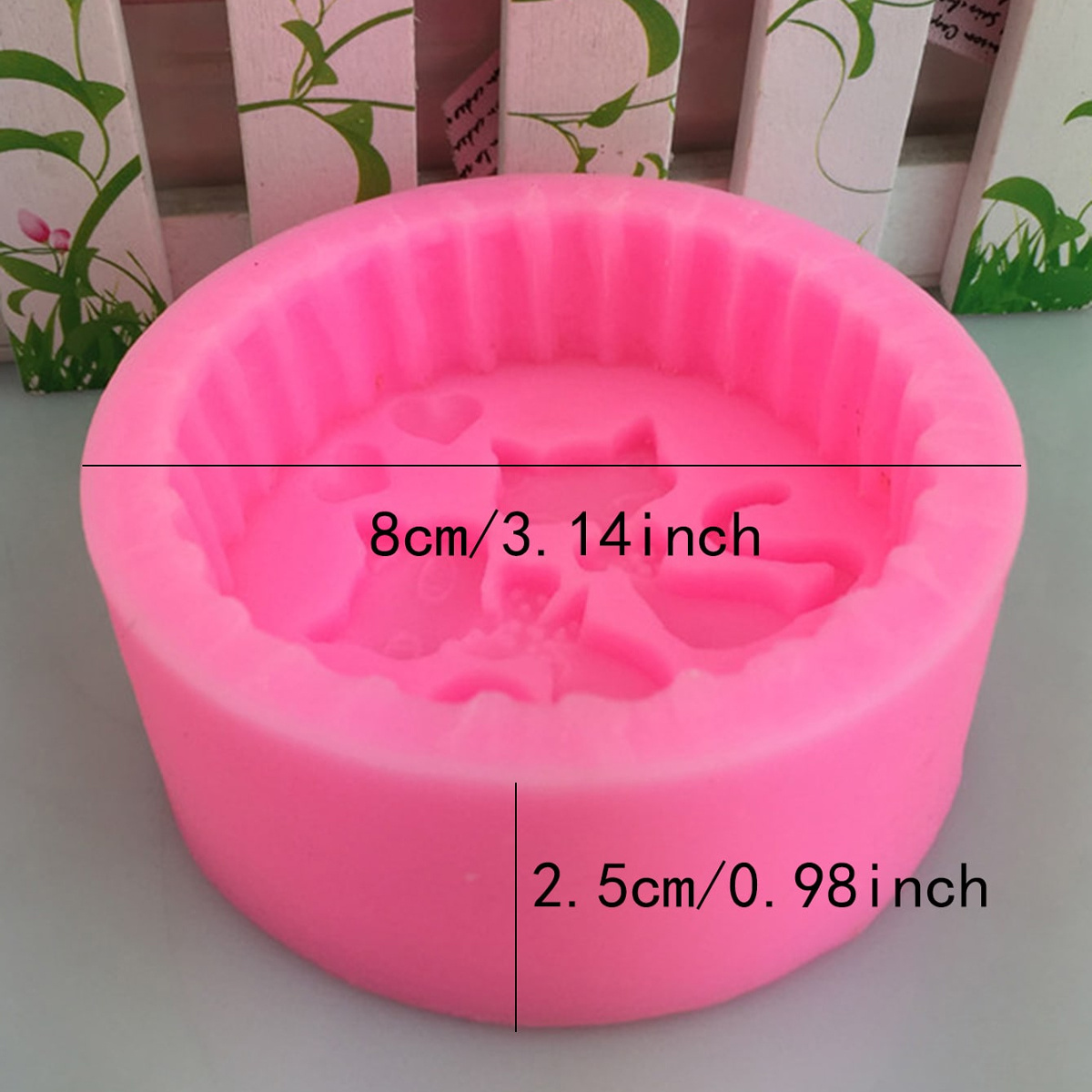 1ピースシリコン製猫型石鹸型 - 丸型DIYキャンドル作成型 - Candle Making Experience のレビューと価格
