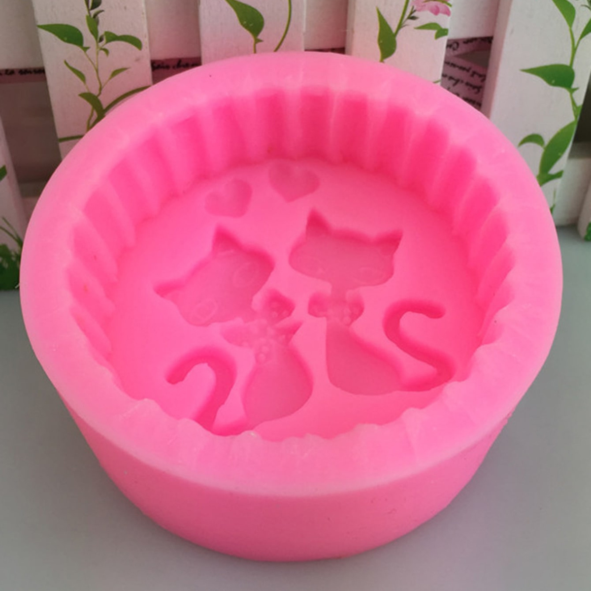 1ピースシリコン製猫型石鹸型 - 丸型DIYキャンドル作成型 - Candle Making Experience のレビューと価格