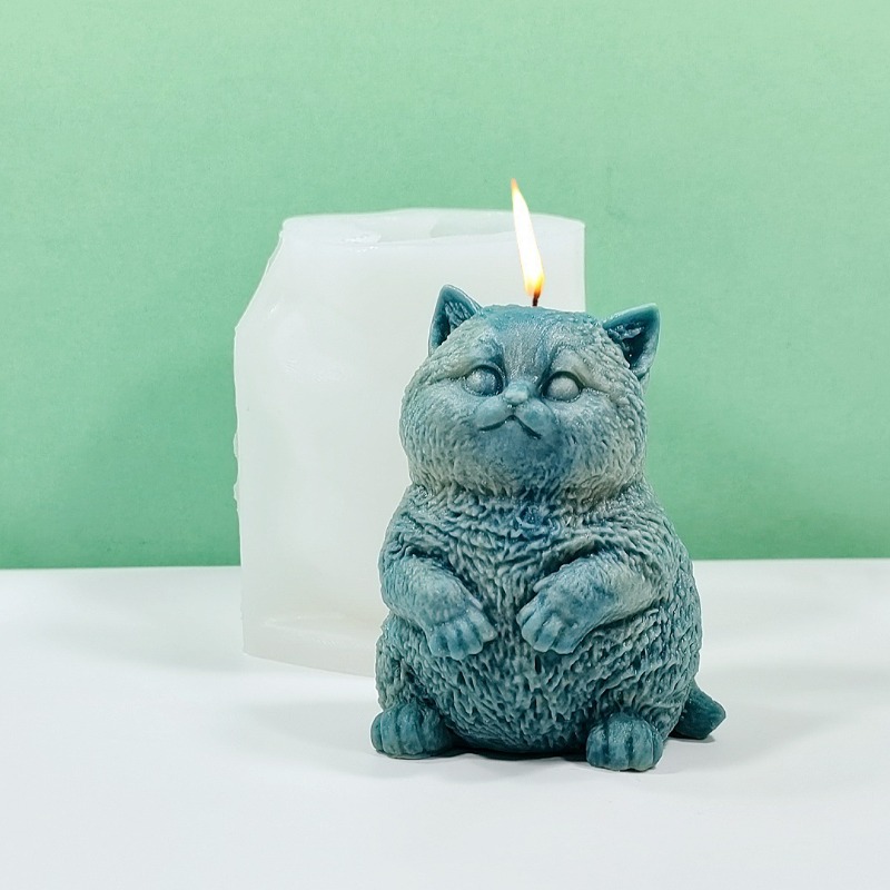 DIYスタンディングファットキャットシリコンキャンドルモール - Candle Making Fat のレビューと価格