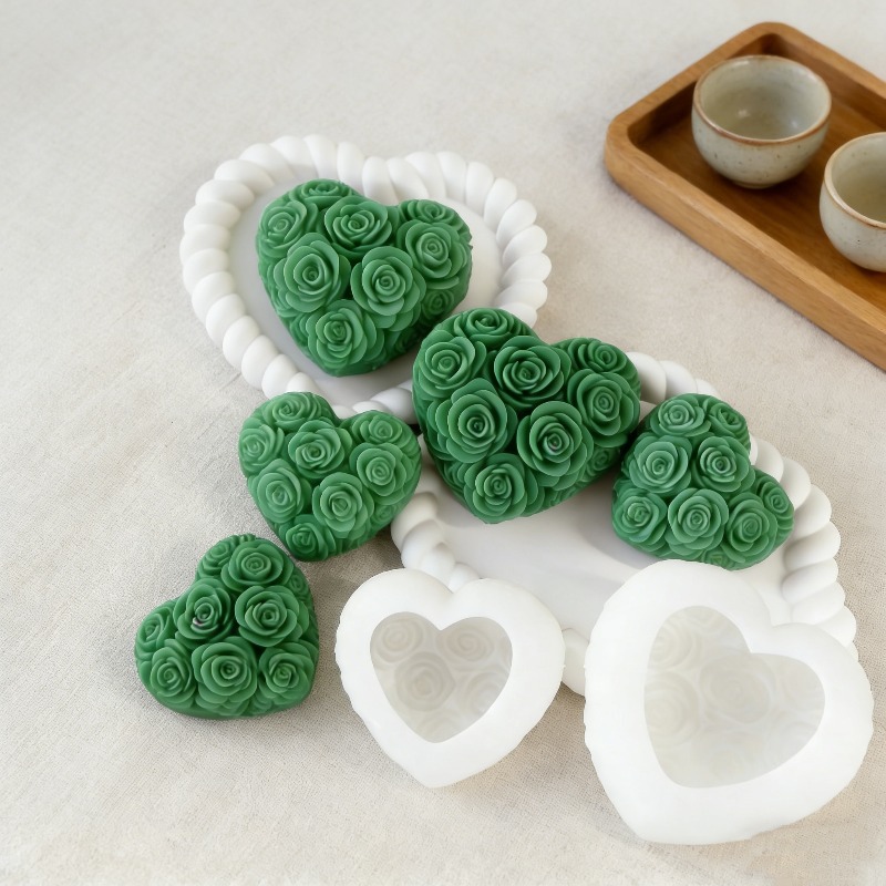 DIY ラブローズフラワー バレンタインデー キャンドル型  - Candle Making Experience のレビューと価格