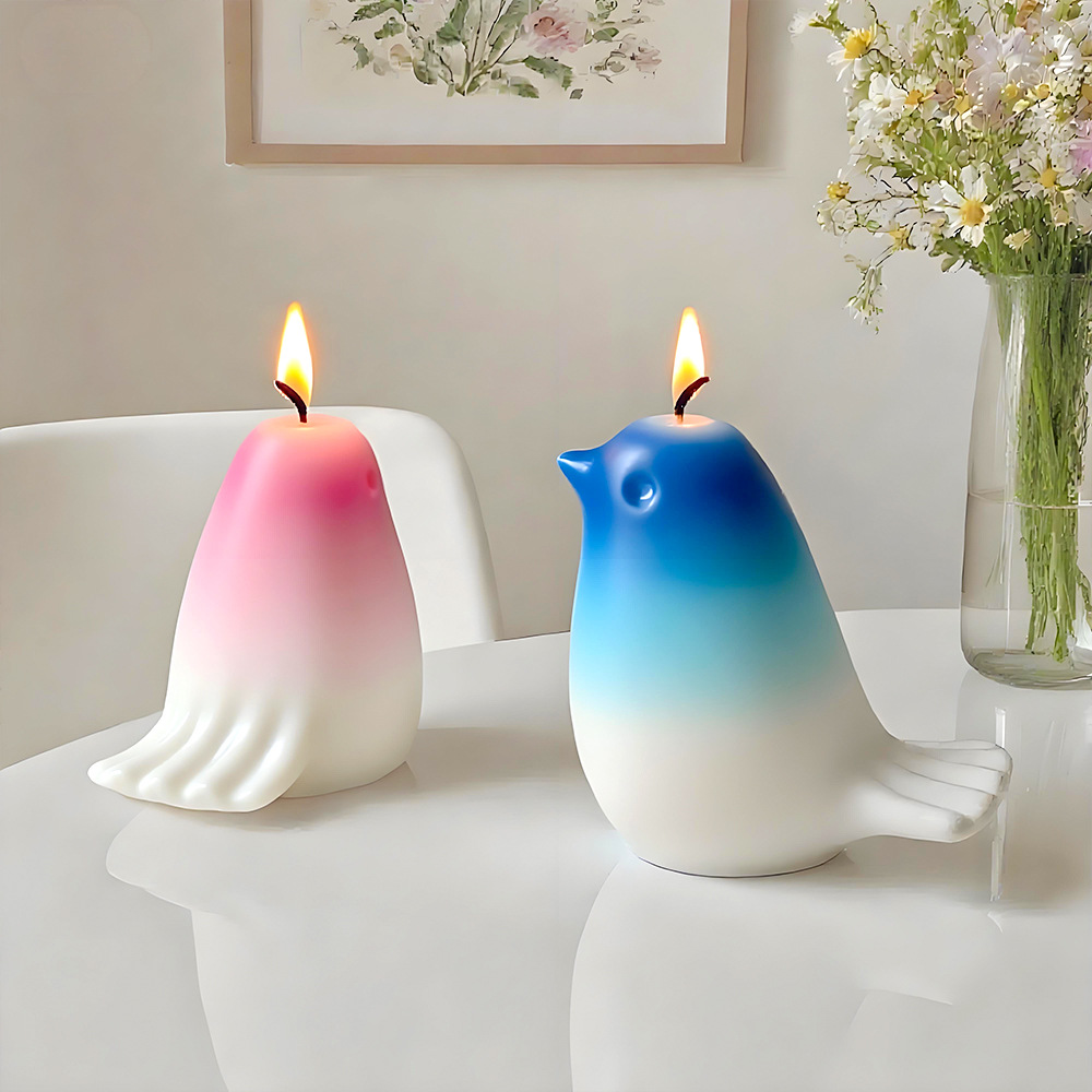 小さな太った鳥のキャンドルシリコンモールドシンプルなスタイル - Candle Making Fat のレビューと価格
