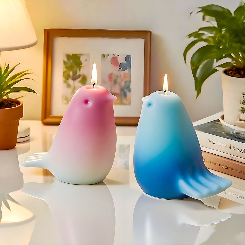 小さな太った鳥のキャンドルシリコンモールドシンプルなスタイル - Candle Making Fat のレビューと価格