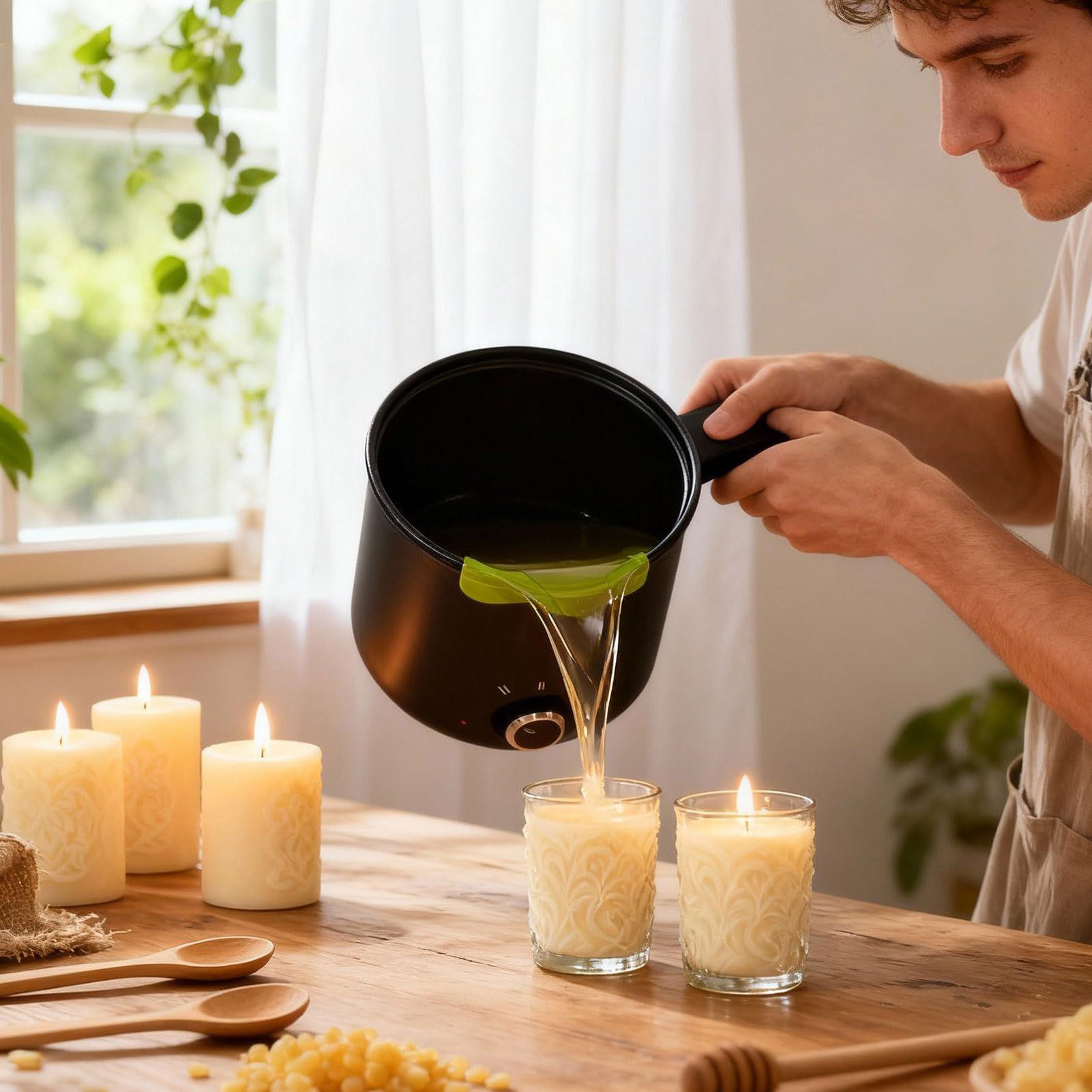 キャンドルワックス溶解ポット 1.5L 大型ステンレス製電気 - Candle Making Experience のレビューと価格